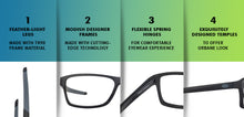 Load image into Gallery viewer, Black Rectangle Full Rim Unisex Eyeglasses by Lenskart Air Online-126462