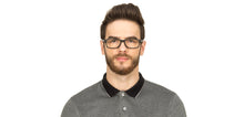 Load image into Gallery viewer, Black Rectangle Full Rim Unisex Eyeglasses by Lenskart Air Online-126462
