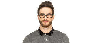 Black Rectangle Full Rim Unisex Eyeglasses by Lenskart Air Online-126462