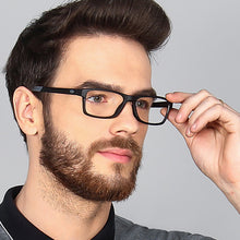 Load image into Gallery viewer, Black Rectangle Full Rim Unisex Eyeglasses by Lenskart Air Online-126462