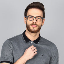 Load image into Gallery viewer, Black Rectangle Full Rim Unisex Eyeglasses by Lenskart Air Online-126462