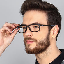 Load image into Gallery viewer, Black Rectangle Full Rim Unisex Eyeglasses by Lenskart Air Online-126462