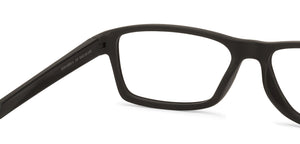 Black Rectangle Full Rim Unisex Eyeglasses by Lenskart Air Online-126462