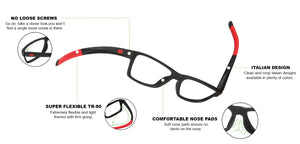 Black Rectangle Full Rim Unisex Eyeglasses by Lenskart Air Online-126463