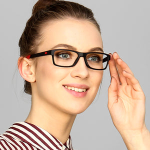 Black Rectangle Full Rim Unisex Eyeglasses by Lenskart Air Online-126463