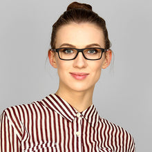 Load image into Gallery viewer, Black Rectangle Full Rim Unisex Eyeglasses by Lenskart Air Online-126463