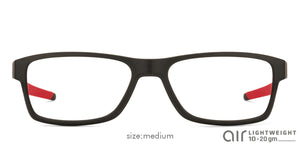Black Rectangle Full Rim Unisex Eyeglasses by Lenskart Air Online-126463