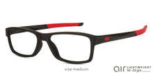 Load image into Gallery viewer, Black Rectangle Full Rim Unisex Eyeglasses by Lenskart Air Online-126463