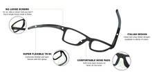 Load image into Gallery viewer, Black Rectangle Full Rim Unisex Eyeglasses by Lenskart Air Online-126467