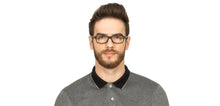 Load image into Gallery viewer, Black Rectangle Full Rim Unisex Eyeglasses by Lenskart Air Online-126467