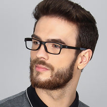 Load image into Gallery viewer, Black Rectangle Full Rim Unisex Eyeglasses by Lenskart Air Online-126467