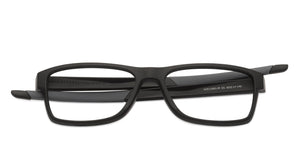 Black Rectangle Full Rim Unisex Eyeglasses by Lenskart Air Online-126467
