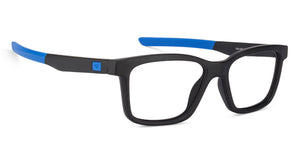 Black Rectangle Full Rim Unisex Eyeglasses by Lenskart Air Online-126469