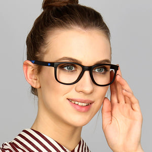 Black Wayfarer Full Rim Unisex Eyeglasses by Lenskart Air Online-126478