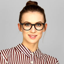 Load image into Gallery viewer, Black Wayfarer Full Rim Unisex Eyeglasses by Lenskart Air Online-126478