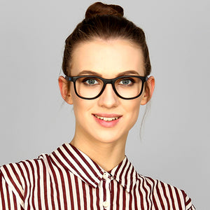Black Wayfarer Full Rim Unisex Eyeglasses by Lenskart Air Online-126478