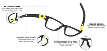 Load image into Gallery viewer, Black Rectangle Full Rim Unisex Eyeglasses by Lenskart Air Online-126483
