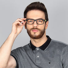 Load image into Gallery viewer, Black Rectangle Full Rim Unisex Eyeglasses by Lenskart Air Online-126483