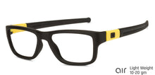 Load image into Gallery viewer, Black Rectangle Full Rim Unisex Eyeglasses by Lenskart Air Online-126483