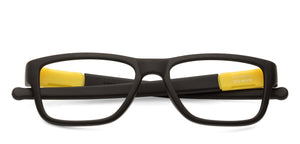 Black Rectangle Full Rim Unisex Eyeglasses by Lenskart Air Online-126483