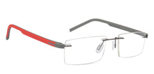 Load image into Gallery viewer, Grey Rectangle Rimless Unisex Eyeglasses by Lenskart Air Online-126496