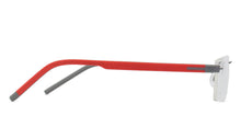 Load image into Gallery viewer, Grey Rectangle Rimless Unisex Eyeglasses by Lenskart Air Online-126496