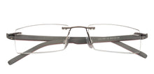 Load image into Gallery viewer, Grey Rectangle Rimless Unisex Eyeglasses by Lenskart Air Online-126496