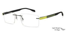Load image into Gallery viewer, Black Rectangle Rimless Unisex Eyeglasses by Lenskart Air Online-126501