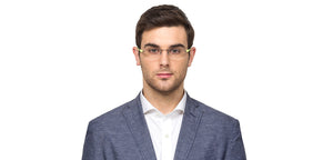 Black Rectangle Rimless Unisex Eyeglasses by Lenskart Air Online-126505