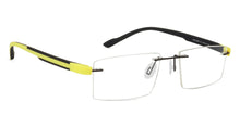 Load image into Gallery viewer, Black Rectangle Rimless Unisex Eyeglasses by Lenskart Air Online-126505