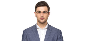Black Rectangle Rimless Unisex Eyeglasses by Lenskart Air Online-126519