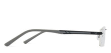 Load image into Gallery viewer, Black Rectangle Rimless Unisex Eyeglasses by Lenskart Air Online-126519