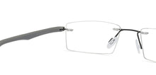 Load image into Gallery viewer, Black Rectangle Rimless Unisex Eyeglasses by Lenskart Air Online-126519