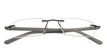 Load image into Gallery viewer, Black Rectangle Rimless Unisex Eyeglasses by Lenskart Air Online-126519