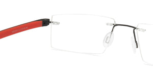 Black Rectangle Rimless Unisex Eyeglasses by Lenskart Air Online-126524