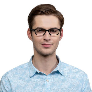 Black Rectangle Full Rim Unisex Eyeglasses by Vincent Chase VC-127513
