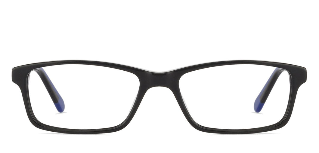 Black Rectangle Full Rim Unisex Eyeglasses by Vincent Chase VC-127513