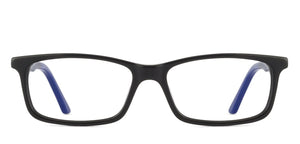 Black Rectangle Full Rim Unisex Eyeglasses by Vincent Chase VC-127519