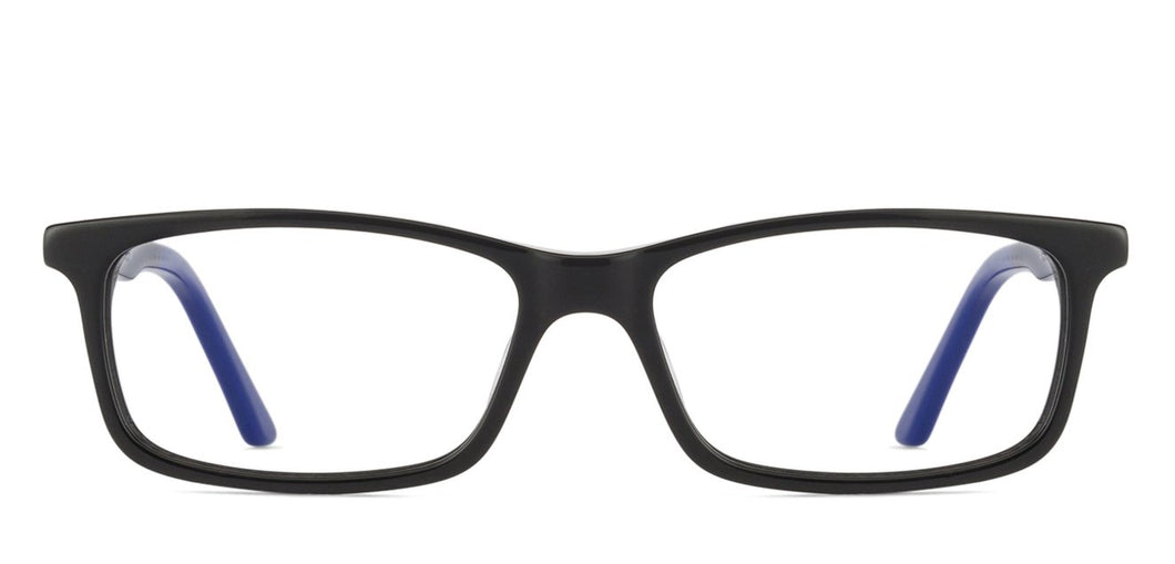 Black Rectangle Full Rim Unisex Eyeglasses by Vincent Chase VC-127519
