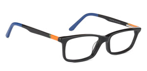 Black Rectangle Full Rim Unisex Eyeglasses by Vincent Chase VC-127519