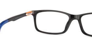 Black Rectangle Full Rim Unisex Eyeglasses by Vincent Chase VC-127519