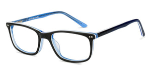 Blue Rectangle Full Rim Unisex Eyeglasses by Vincent Chase VC-127522