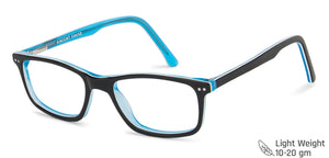 Blue Rectangle Full Rim Unisex Eyeglasses by Vincent Chase Computer Glasses-147518