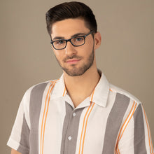 Load image into Gallery viewer, Black Rectangle Full Rim Unisex Eyeglasses by Vincent Chase-144111