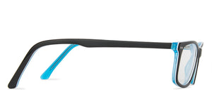 Black Rectangle Full Rim Unisex Eyeglasses by Vincent Chase-144111
