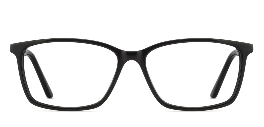 Black Rectangle Full Rim Unisex Eyeglasses by Vincent Chase VC-127525