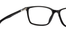 Load image into Gallery viewer, Black Rectangle Full Rim Unisex Eyeglasses by Vincent Chase VC-127525