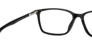 Black Rectangle Full Rim Unisex Eyeglasses by Vincent Chase VC-127525