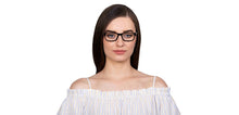 Load image into Gallery viewer, Black Rectangle Full Rim Unisex Eyeglasses by Vincent Chase VC-127529