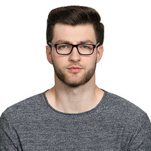 Load image into Gallery viewer, Black Rectangle Full Rim Unisex Eyeglasses by Vincent Chase VC-127529